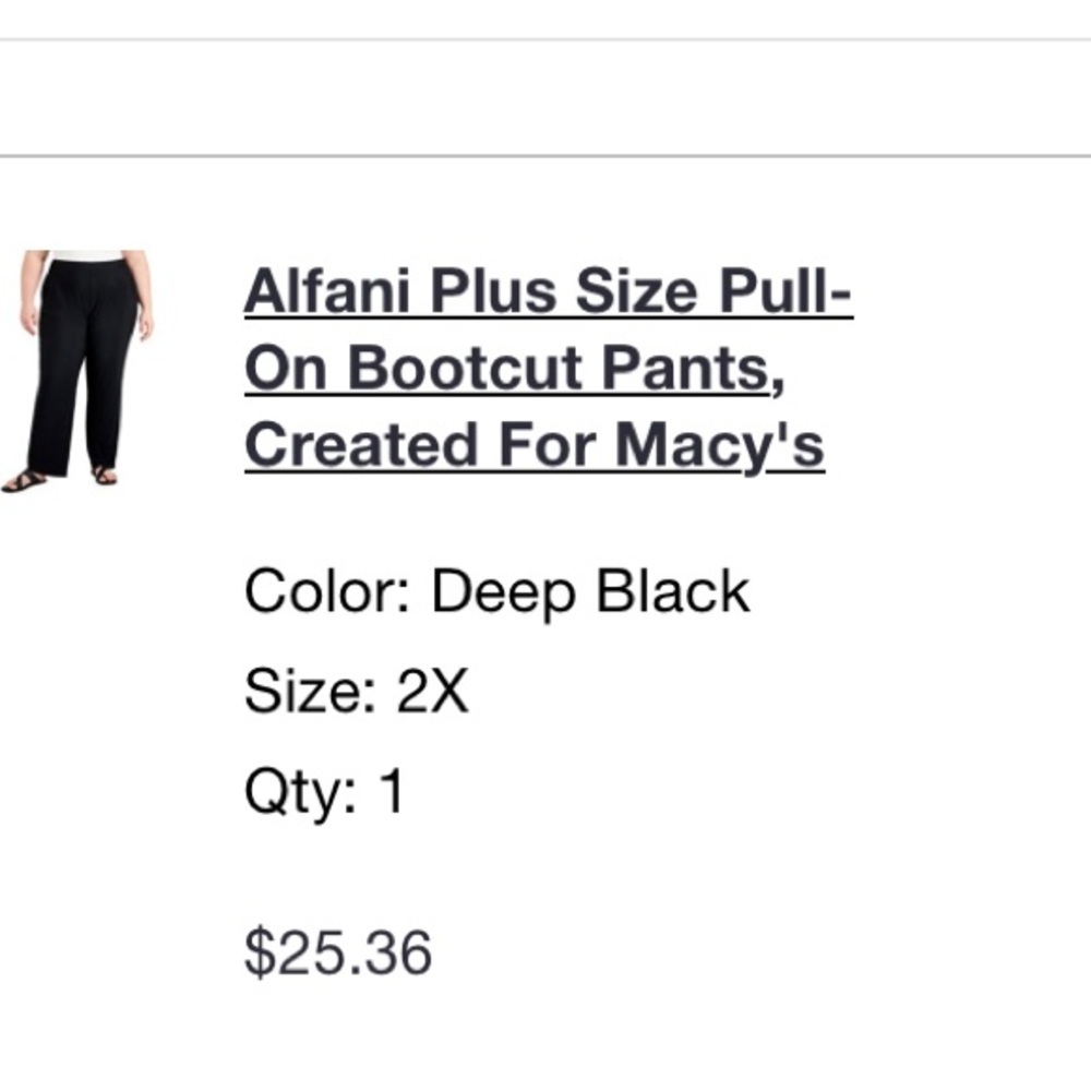 A classic bootcut silhouette defines these plus size pants from Alfani.